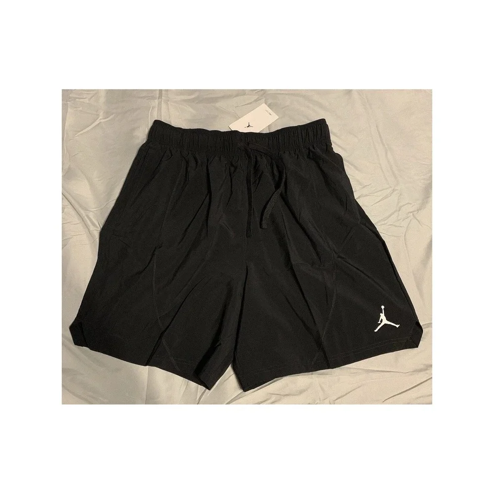 Jordan Dri-FIT Sport Woven Shorts Mens Small Black Training Gym Lightweight New